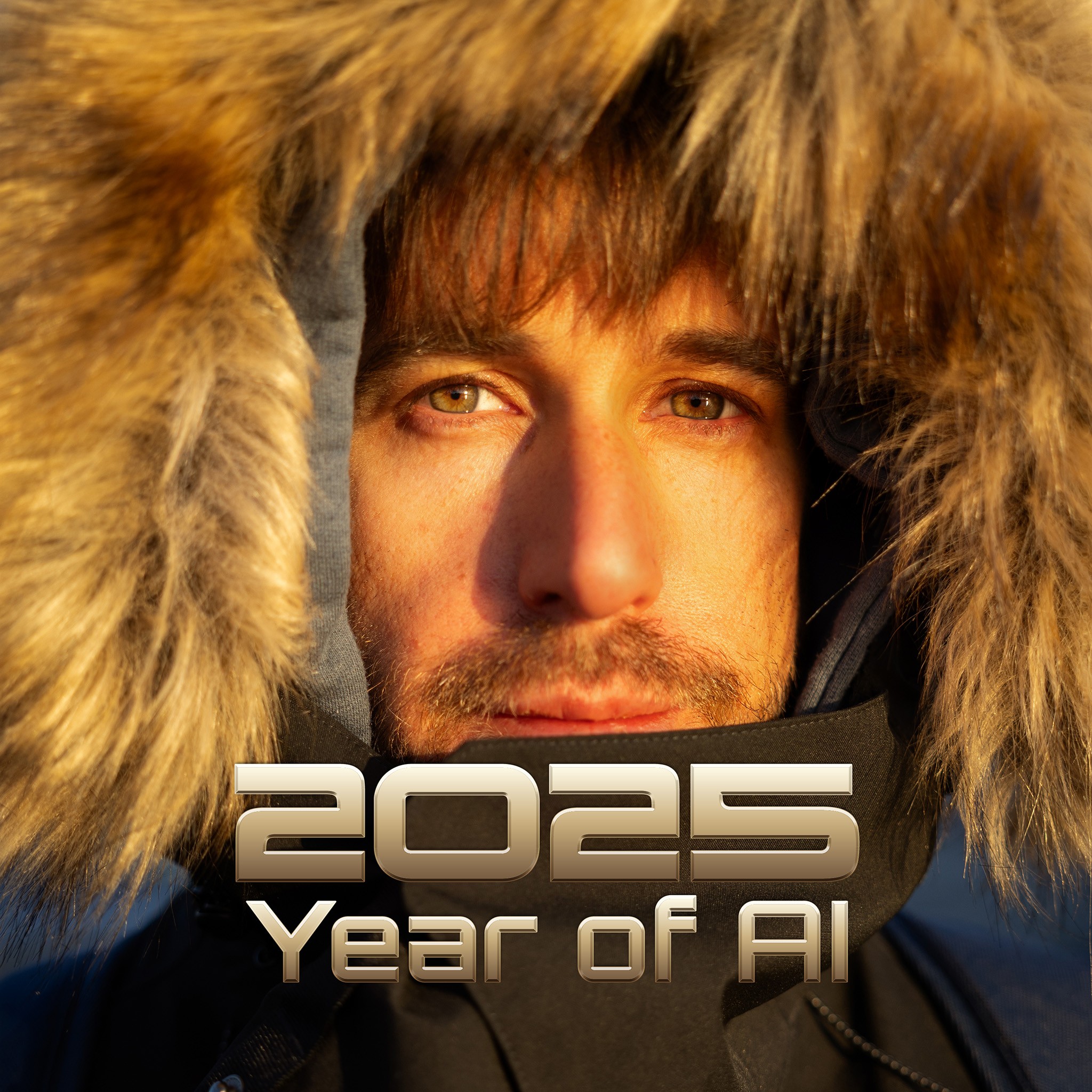 A thumbnail to represent the post 2025 Year in Review: The Year of AI