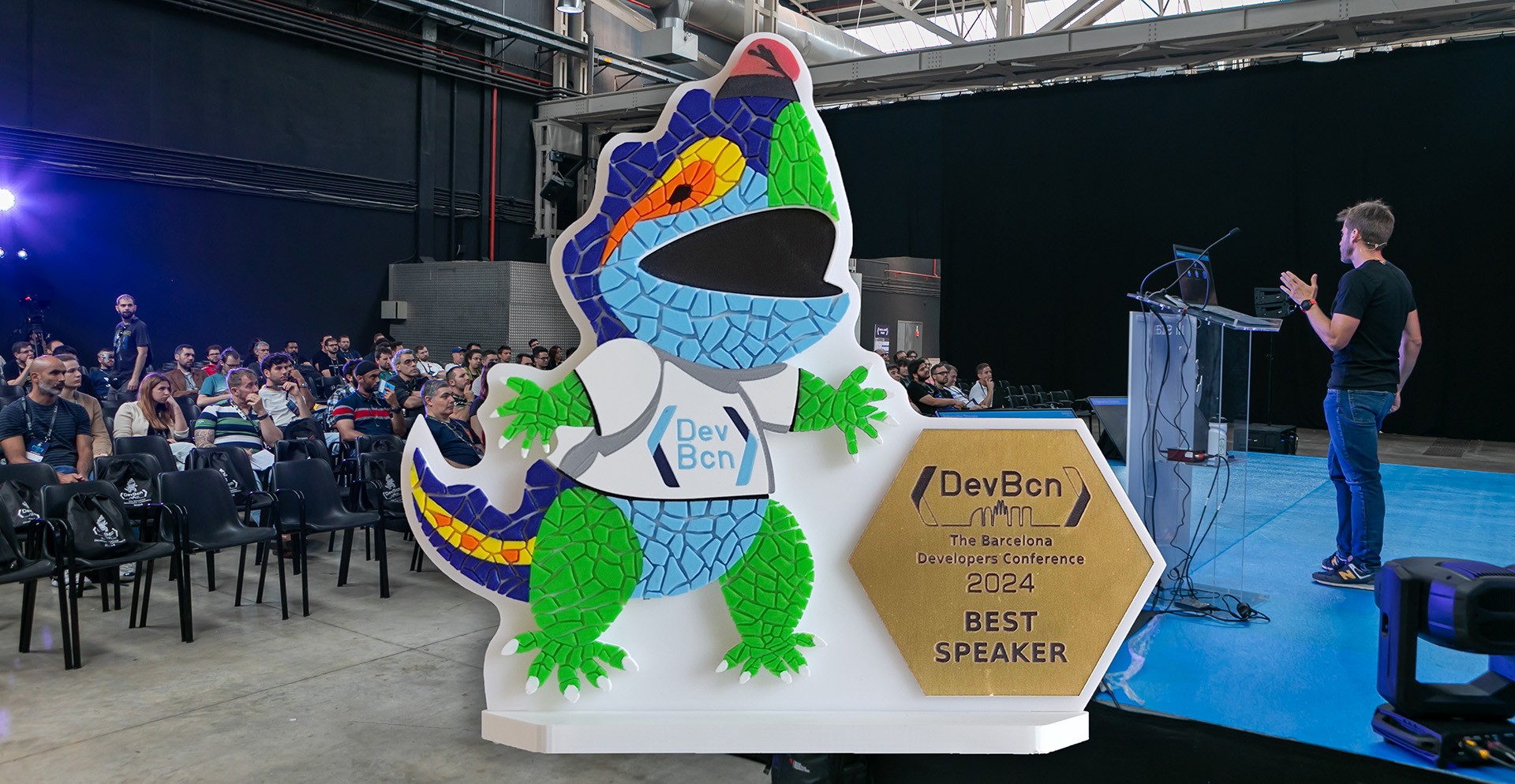 A thumbnail to represent the post DevBcn 2024 - Barcelona
