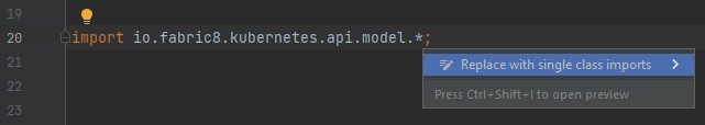 Replace with single class imports IntelliJ IDEA intention