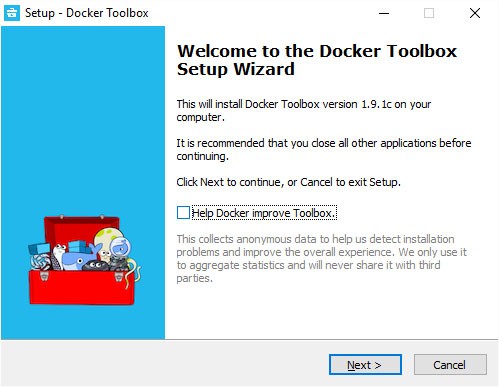Instalar Docker Toolbox en Windows