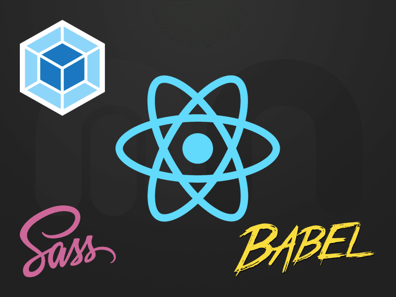 A thumbnail to represent the post React : Babel + Webpack + Sass aplicación básica