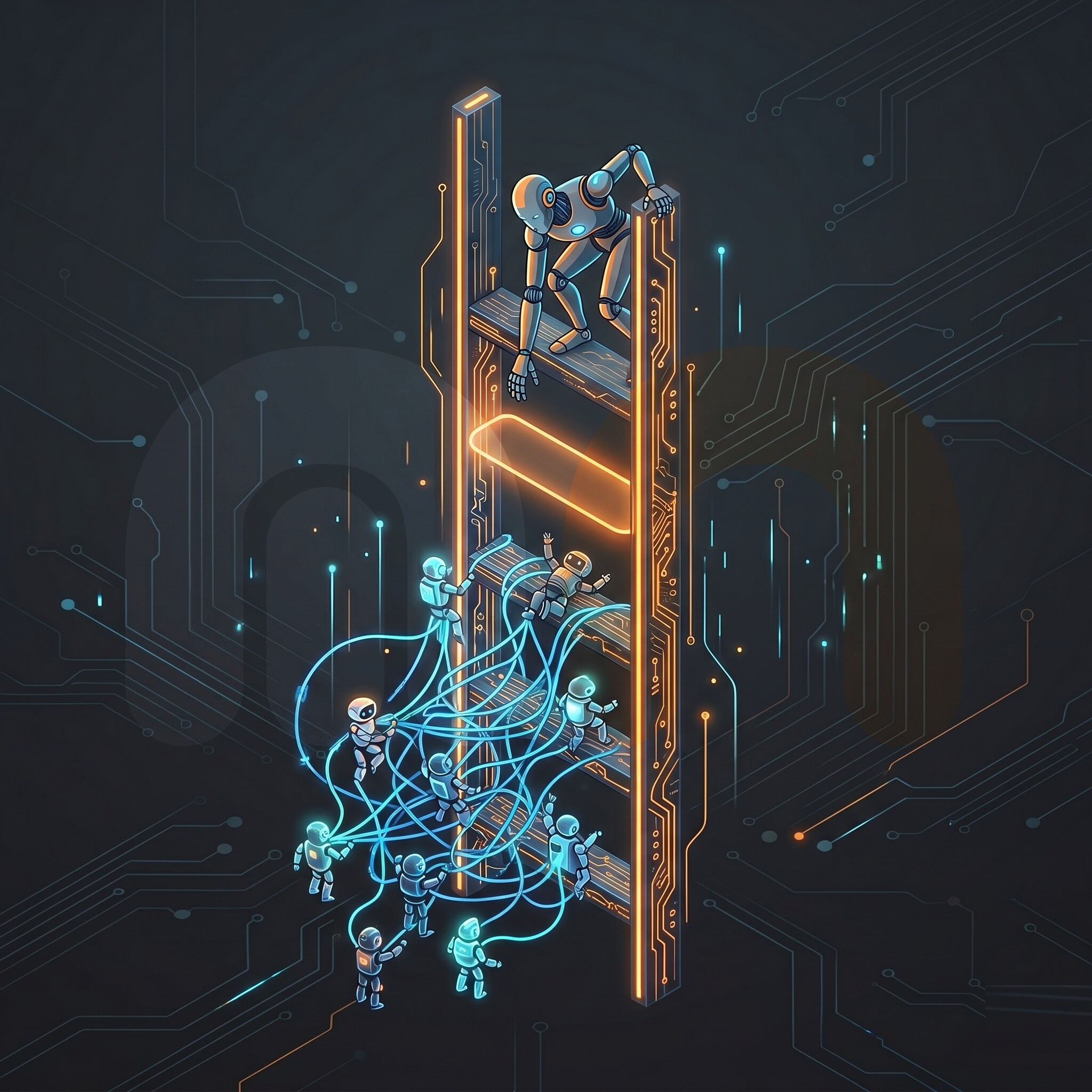 A thumbnail to represent the post The Missing Levels of AI-Assisted Development: From Agent Chaos to Orchestration